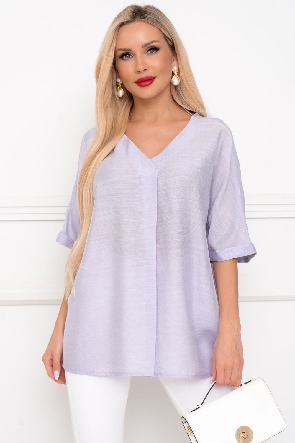 Блузка Мила (нежная сирень) Б11-254 Nikol (Акция)