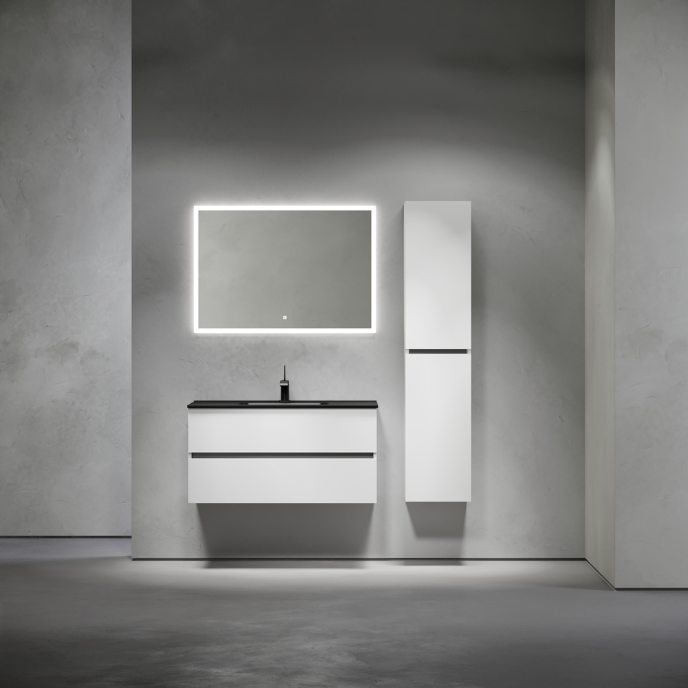 Тумба подвесная под раковину Sancos Urban, белый глянец 990х450х550