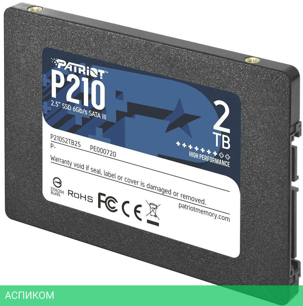 SSD диск Patriot 2.0Tb P210 P210S2TB25