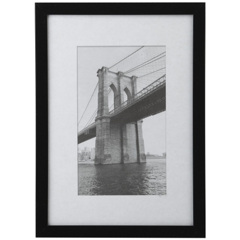 Фоторамка Image Art 501 15х21 пластиковая со стеклом чёрная