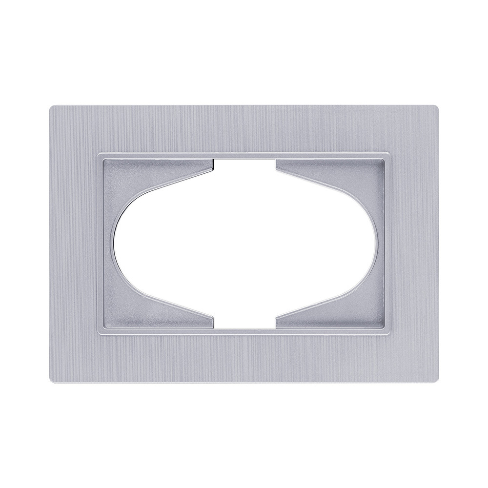 Рамка для двойной розетки, серый Kollinger Eleganz Plex EP120GY
