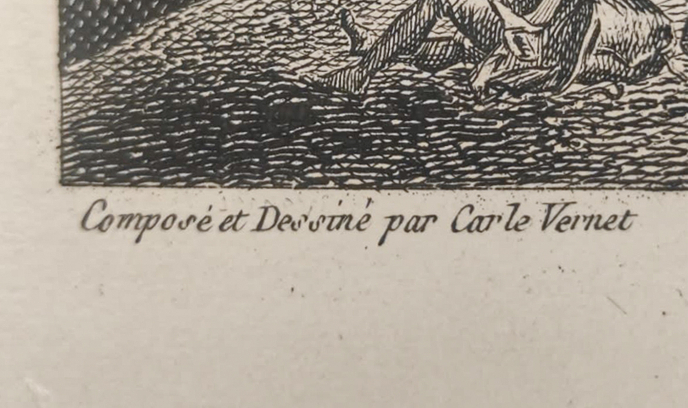 Наполеон. Прохождение горы Сен-Бернар. Гравюра. Париж. 1834