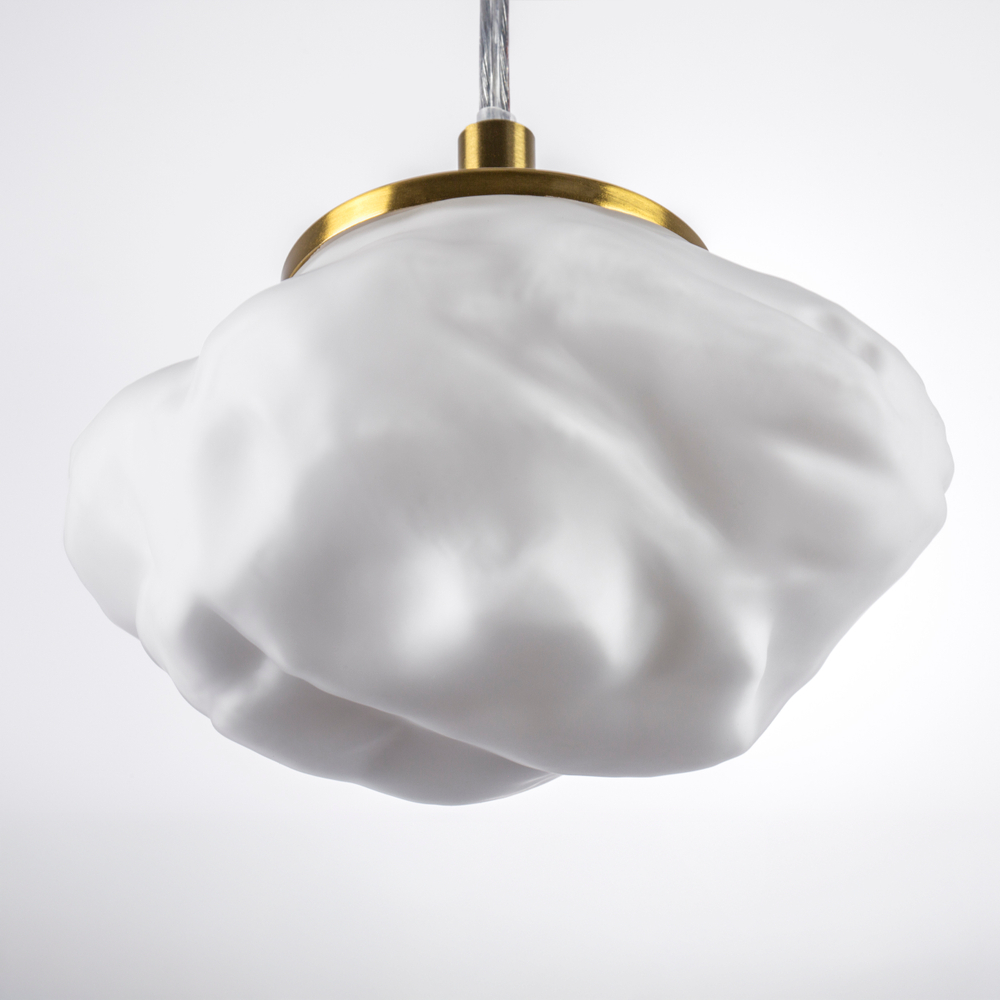 799033 Люстра (Подвес) MERINGE 1х6W (led) G9 ЛАТУНЬ/БЕЛЫЙ