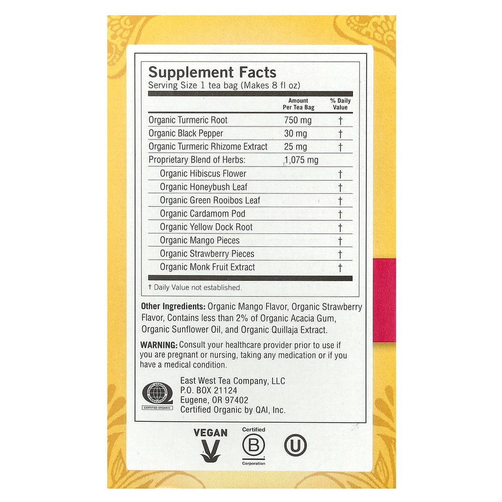 Yogi Tea, поддержка пищеварительной системы, сладкая клубника, без кофеина, 16 чайных пакетиков, 32 г (1,12 унции)