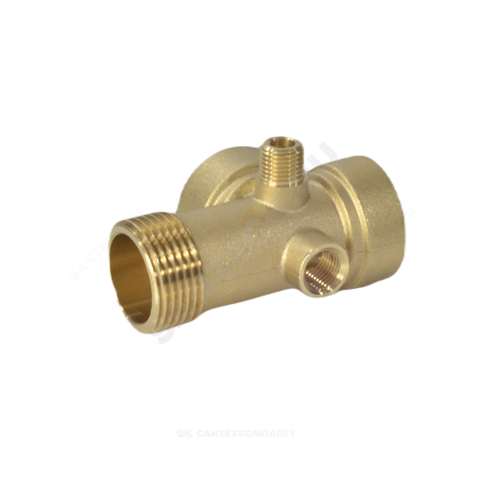Штуцер пятивыводной латунь R5V 3x1"+2x1/4" удлиненный Джилекс 9006