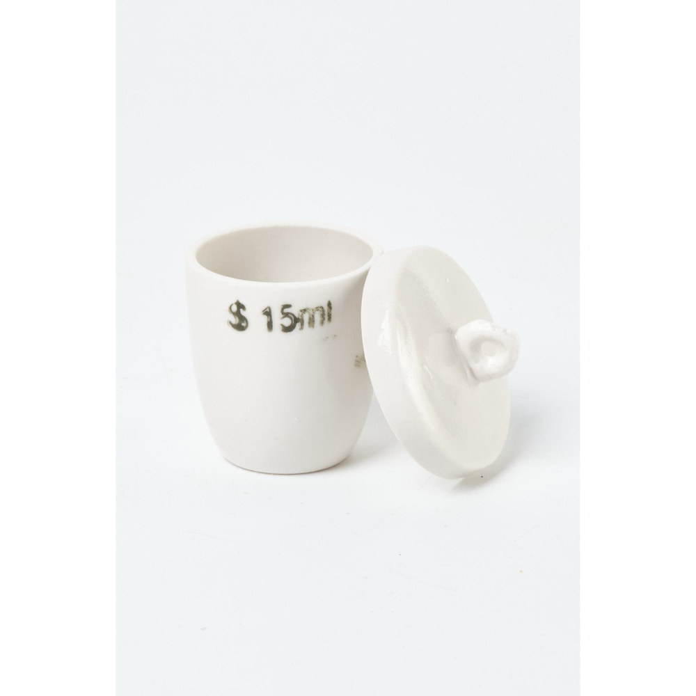 Тигель керамический, 15 мл, высокая стенка