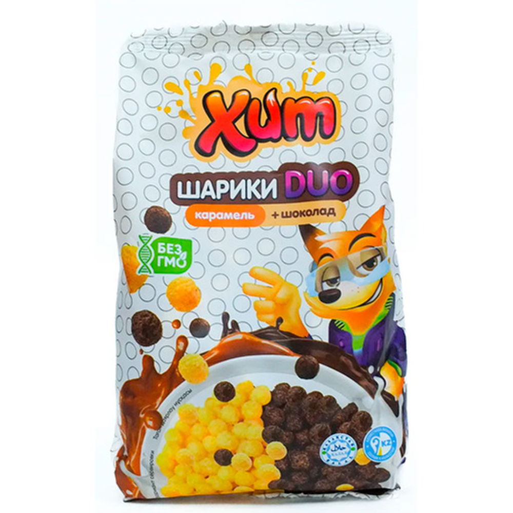 Завтрак Хит шарики Duo карамель и шоколад 200 гр