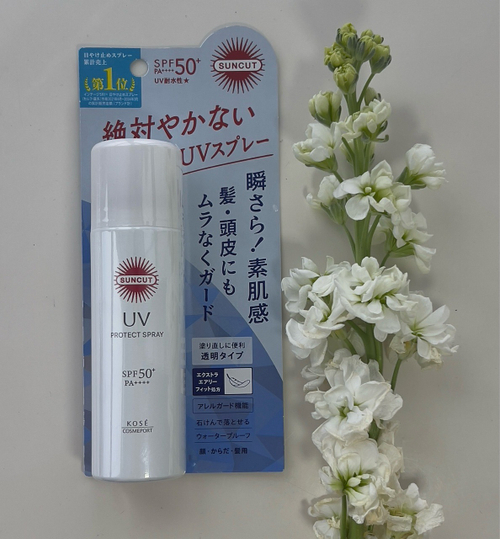 Солнцезащитный спрей для кожи и волос, KOSE,  SPF50 +, 60 гр.