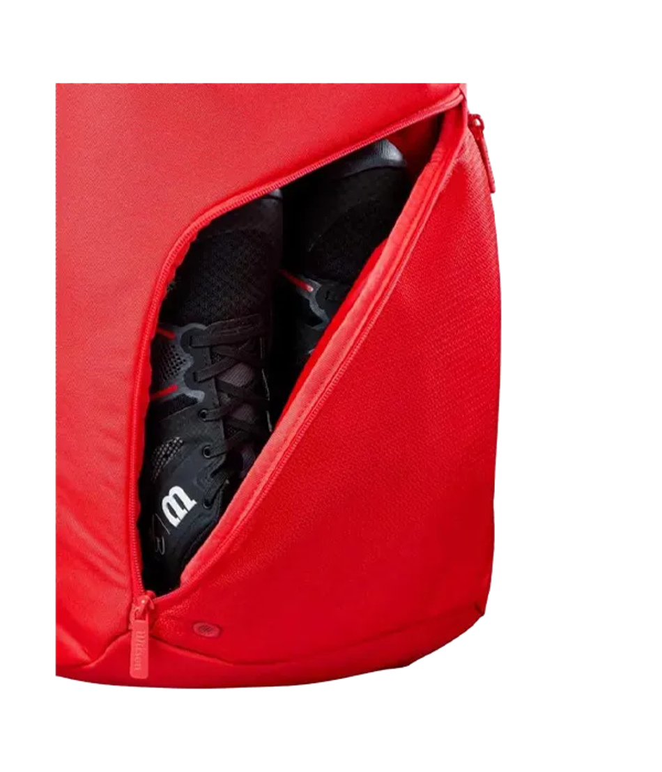 Рюкзак для падел Wilson Padel Tour Red 2025, с термокарманом и защитой для ракеток