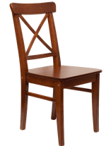 Стол Zip-mebel Сканди К 90 орех/слоновая кость со стульями Ингольф орех