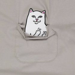 Футболка Rip N Dip Lord Nermal Peace Pocket Tee Cool Grey