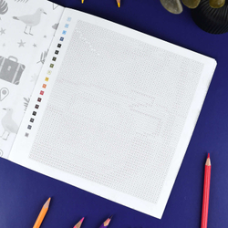 Раскраска. Серия "Картины по номерам 3-в-1" арт. 72308 ПУТЕШЕСТВИЯ /215x215 мм, 16 л., блок - офсет 120 г/м², полноцветная печать/печать в одну краску, обл - мелованный картон 200 г/м², мягкий переплёт (2 скобы),