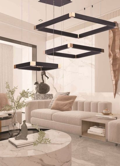 Подвесной светодиодный светильник Romatti Cullinan Quadru L11135W