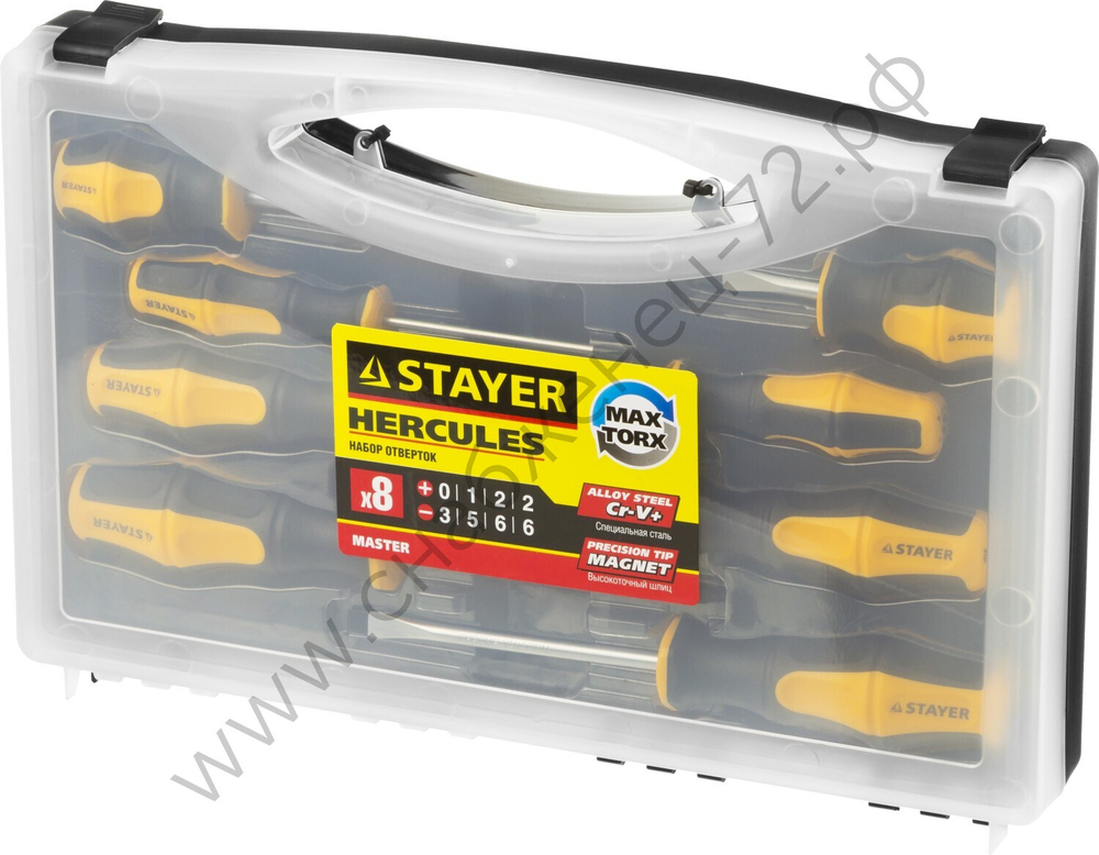 STAYER Hercules 8 предм, Набор отверток (25055-H8)