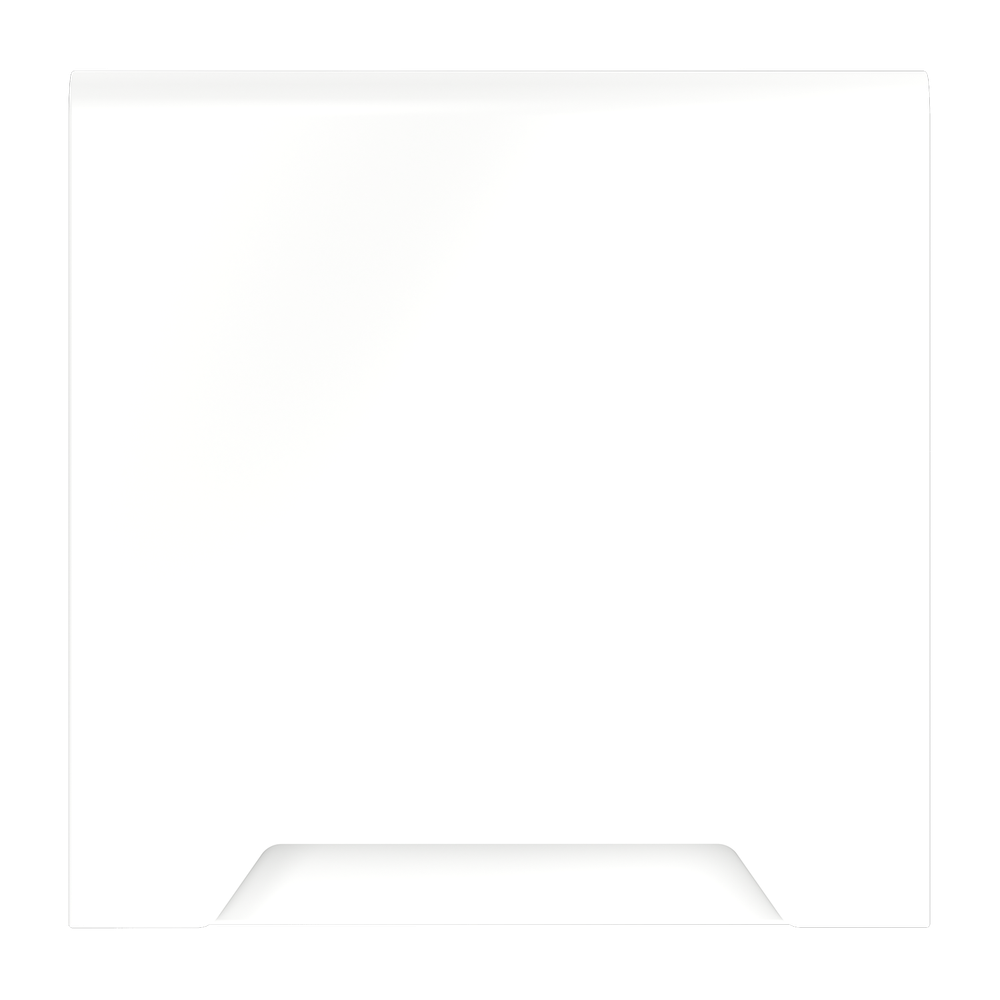 Накладка для розетки с заземлением, защитными шторками и крышкой, S70 (белый матовый)