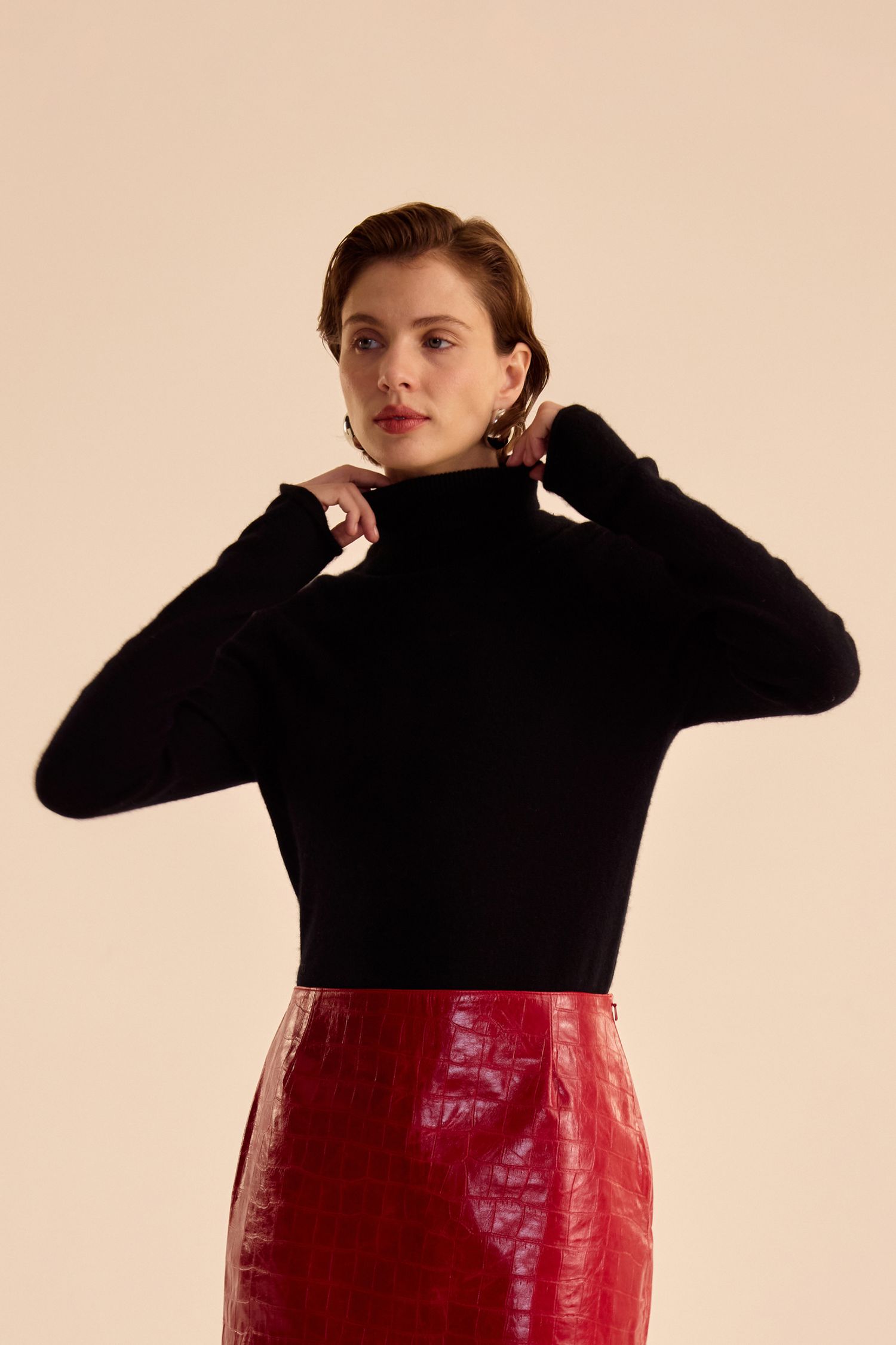 Водолазка из кашемира (Steve Jobs), черная