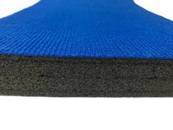 Ковер спортивный для гимнастики в зале "Универсальный", ворсовый - 20мм. - синий