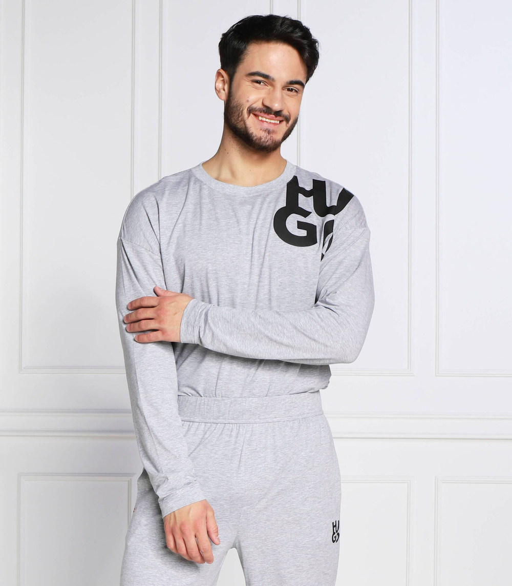пижамы tagged long set Hugo Bodywear - серый(50478927)