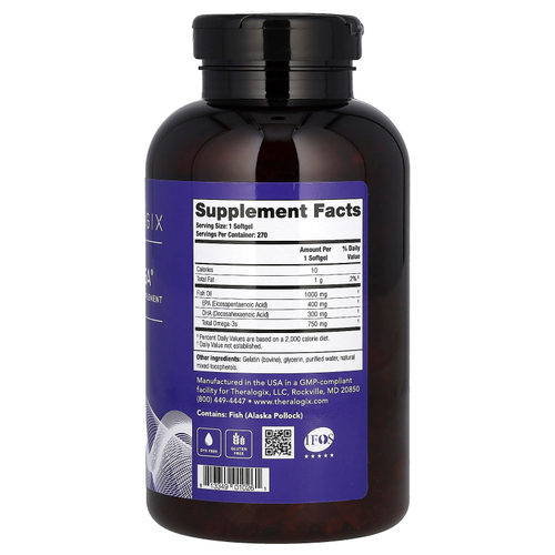 Theralogix, TherOmega, 270 капсул