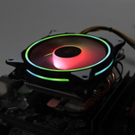 Кулер для CPU TESLA 1040RGB, 1х120мм, 600-1600rpm, 4-pin, Al+Cu, серебристый-черный-белый/RGB, 51.3CFM, 25.1дБ, 4-PIPE(прямой контакт), TDP 155Вт, INTEL 1700/1200/115x/775/1366, AMD AM5/AM4/AM3(+)/AM2(+)/FM2(+)/FM1/754/940/939 (TSL-1040PWM-RGB)