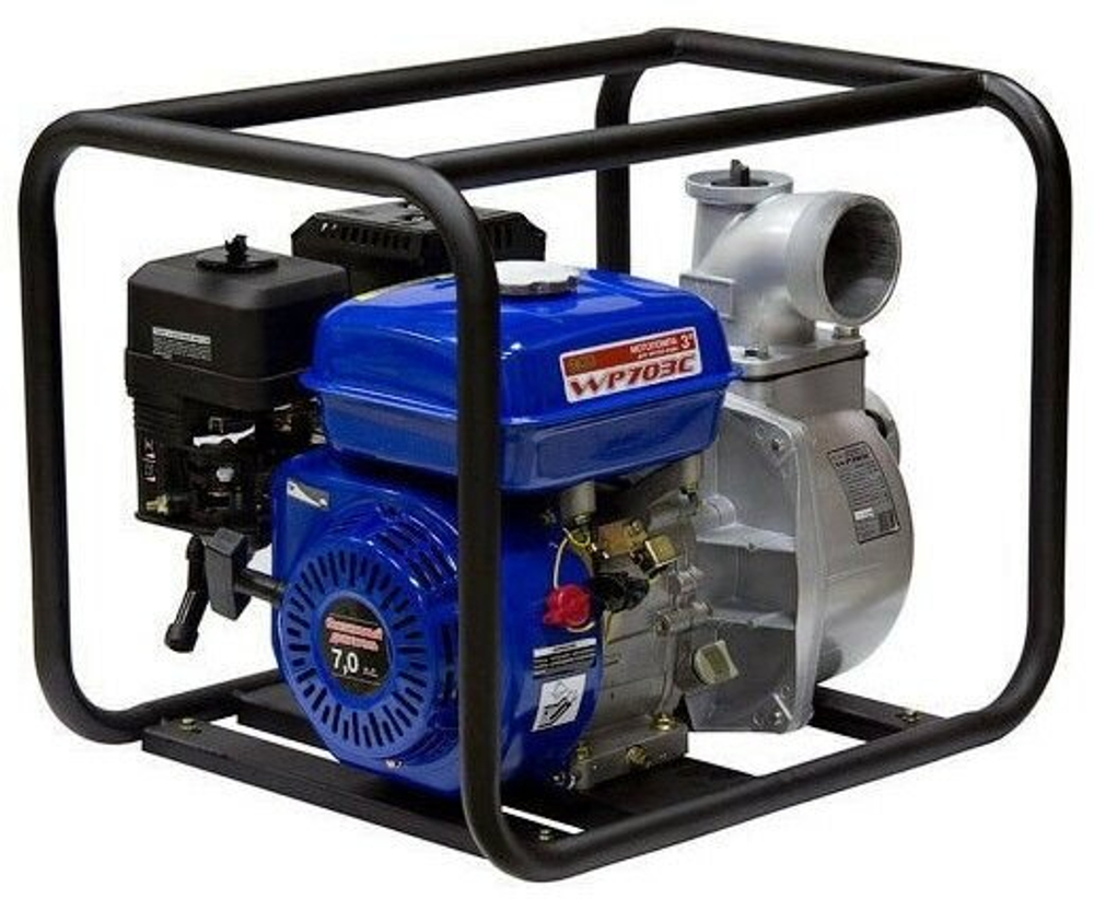Мотопомпа ECO WP-703C, для чистой воды, самовсасывающая, 4.9 кВт
