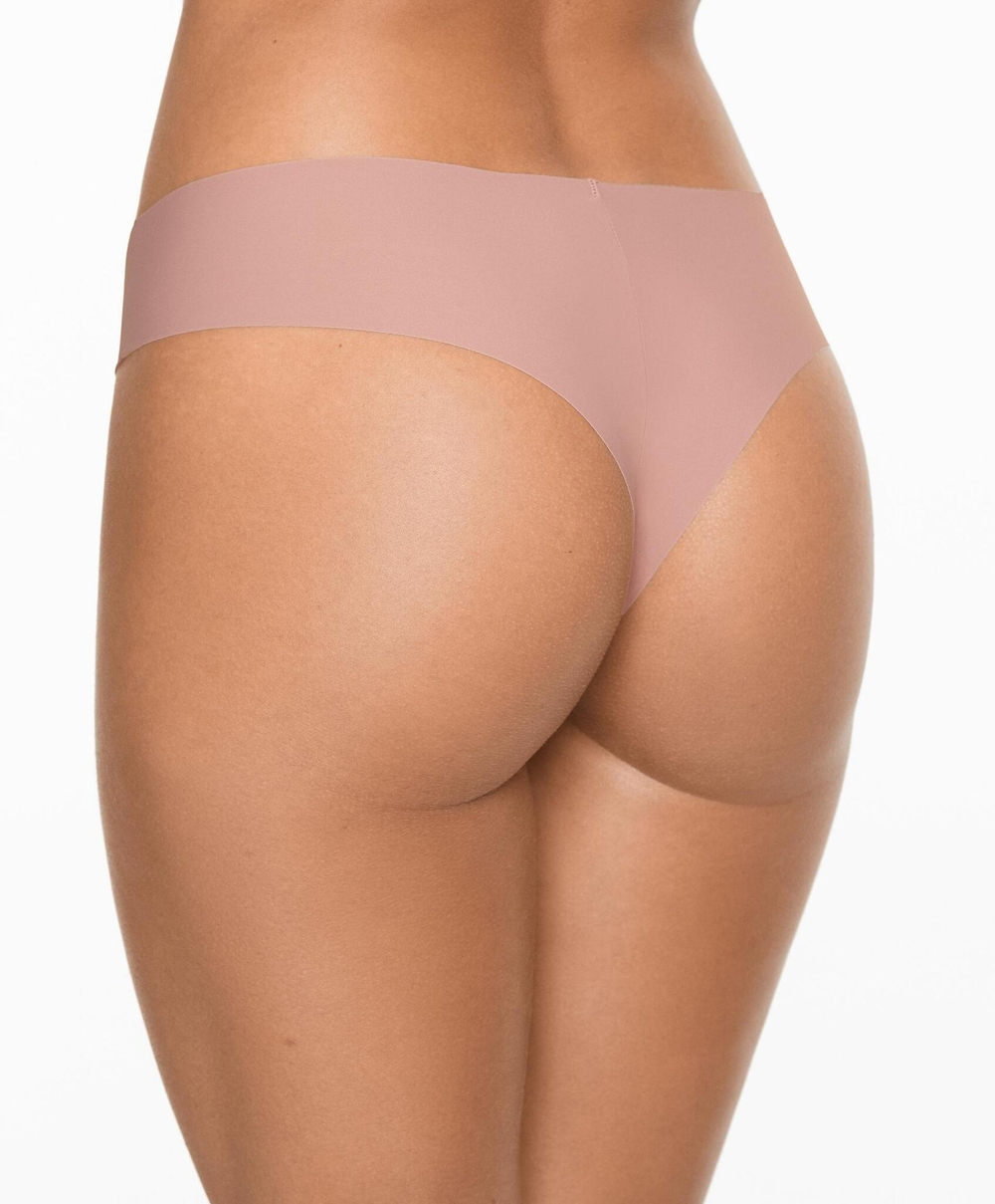 OYSHO Набор из 5 трусов чики из смесового полиамида с лазерной обработкой края, фиолетовый, коричневый