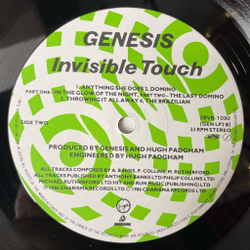 Винтажная виниловая пластинка LP Genesis Invisible Touch (Japan 1986) (Obi, Стикеры)