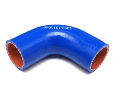 Патрубок радиатора средний КАМАЗ синий силикон 5320-1311049