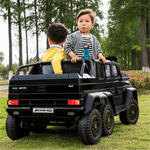Электромобиль детский "Mercedes-Benz G63-AMG 4WD" шестиколёсный,  чёрный, 12V