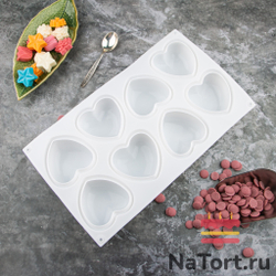 Форма для муссовых десертов «Сердечки 8 в 1»