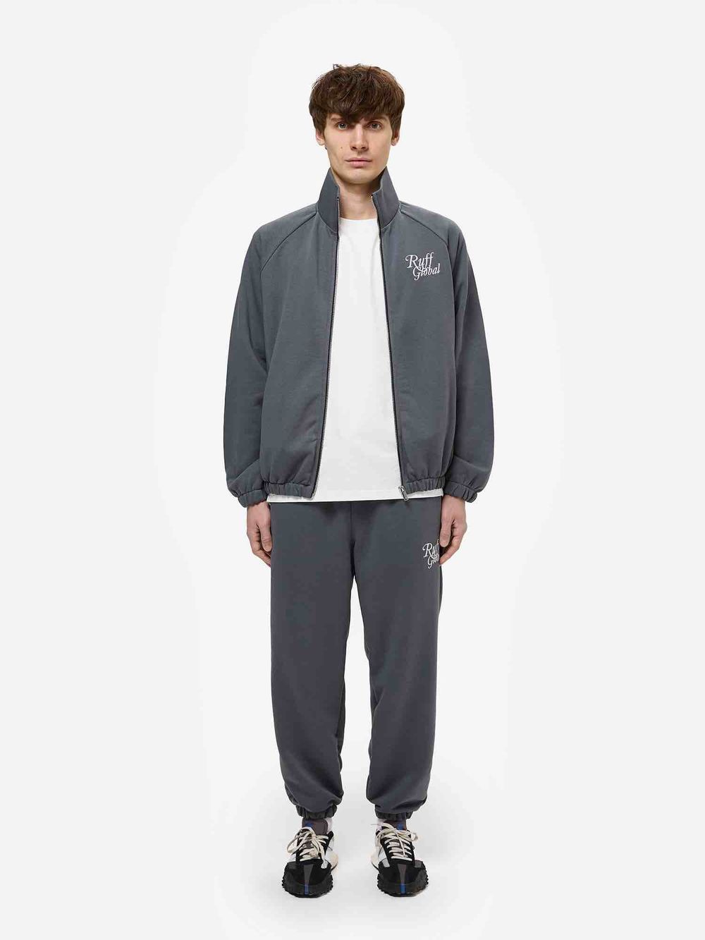 Купить Толстовка RUFF Global Full Zip темно-серая Толстовка RUFF Global Full Zip темно-серая