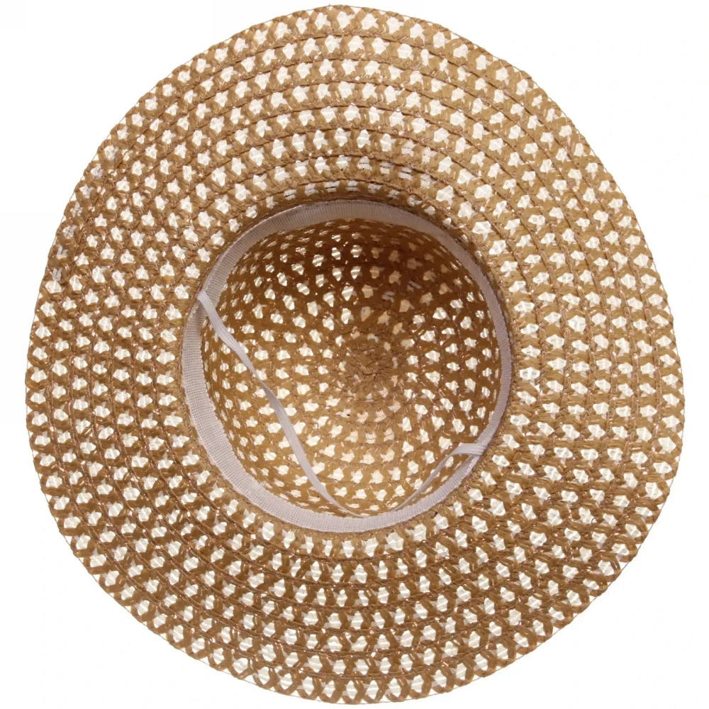 Шляпа женская с широкими полями «Summer», цвет бежевый, р58, ширина полей 10см