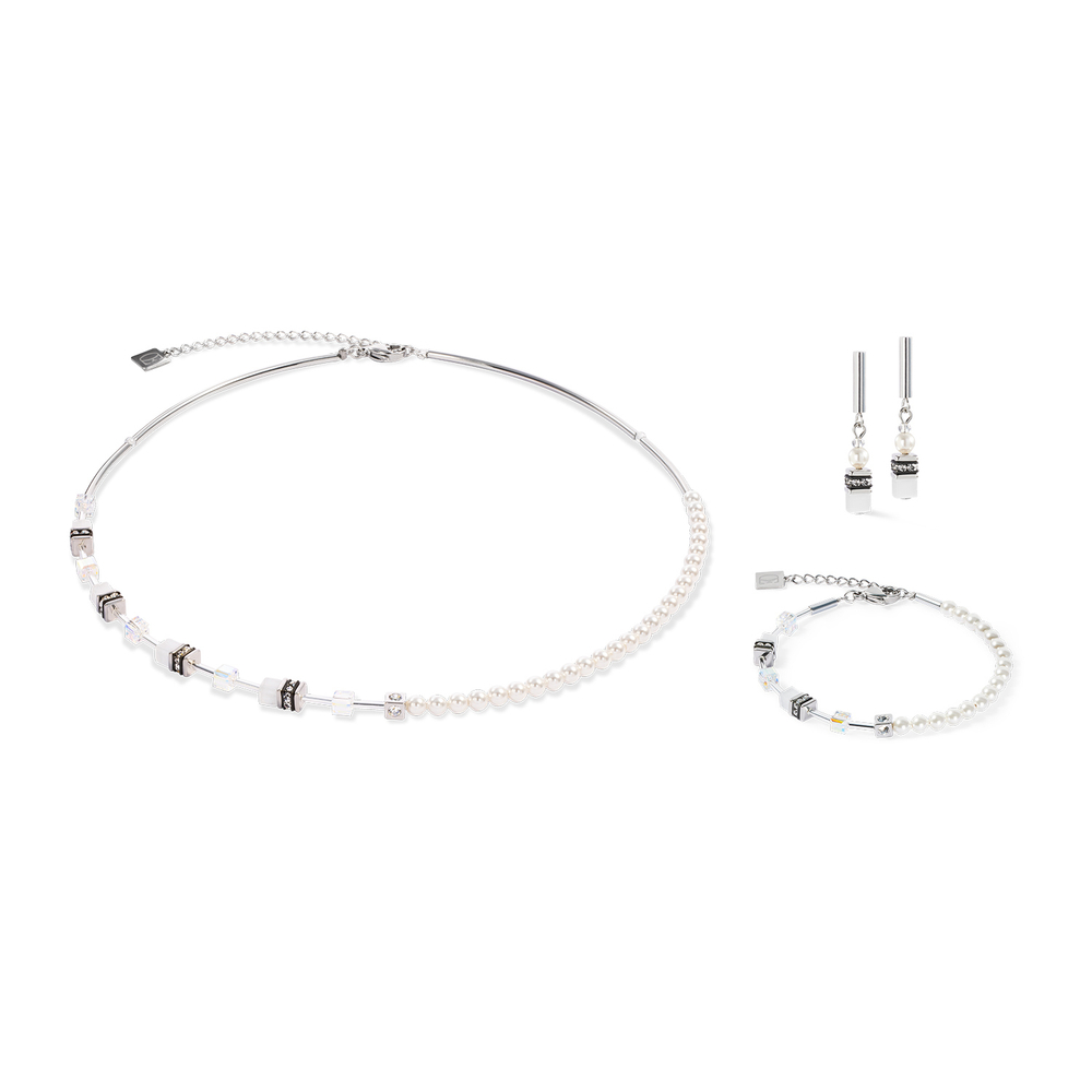 Колье Coeur de Lion White-Silver 4087/10-1417