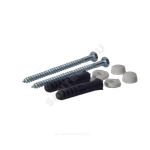 Крепление унитаза к полу D6x90 с шестигранной головкой, колпачки белые Б-90 Филд-А .