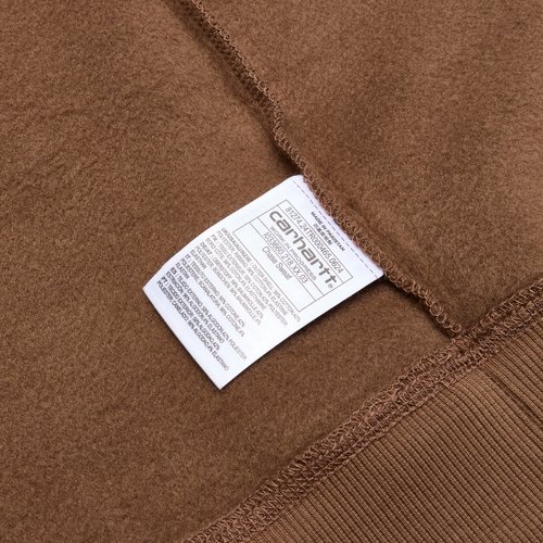 Толстовка мужская Carhartt WIP Chase Sweatshirt артикул:I033660_chocolate - купить в магазине Дайс