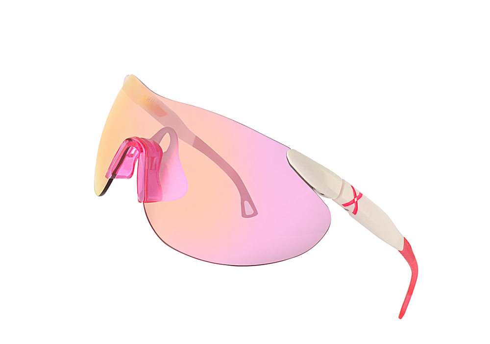 Спортивные очки HILX Domain Shiny White / Pink Lens