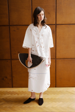 Двухуровневая юбка с розочками