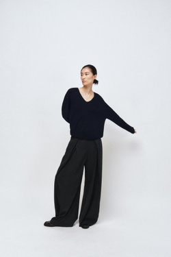 ZARA ДЖЕМПЕР ИЗ 100% СВЕРХМЯГКОЙ ШЕРСТИ, МОРСКОЙ СИНИЙ