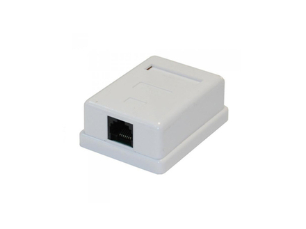 Настенная розетка Ripo, 1 порт, Cat.5e (Класс D), 100МГц, RJ45/8P8C, 110, T568A/B, неэкранированная,