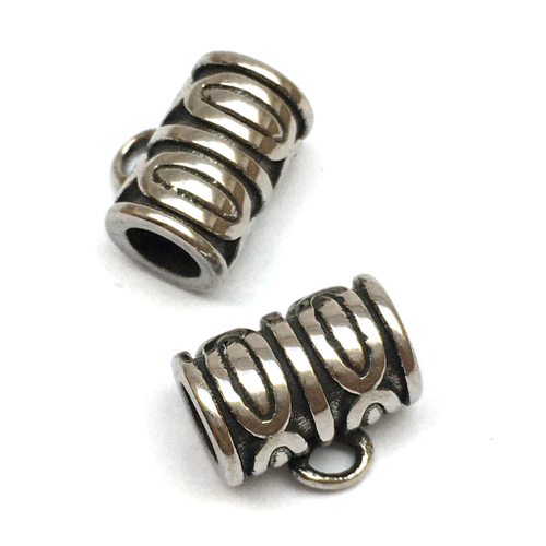 Бейл под шнур 10х9х7 мм, нержавеющая сталь