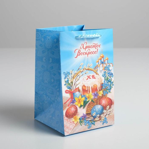 Пакет подарочный «Христос Воскресе», 10×16×10 см