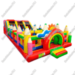 Надувная полоса препятствий "Коробка с карандашами"