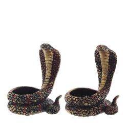 GAEM Подсвечник "Змея", D свечи 4 см, L7 W6 H9 см, 2в.