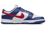 Кроссовки Nike Dunk Low "White And University Red" (Женская размерная сетка)