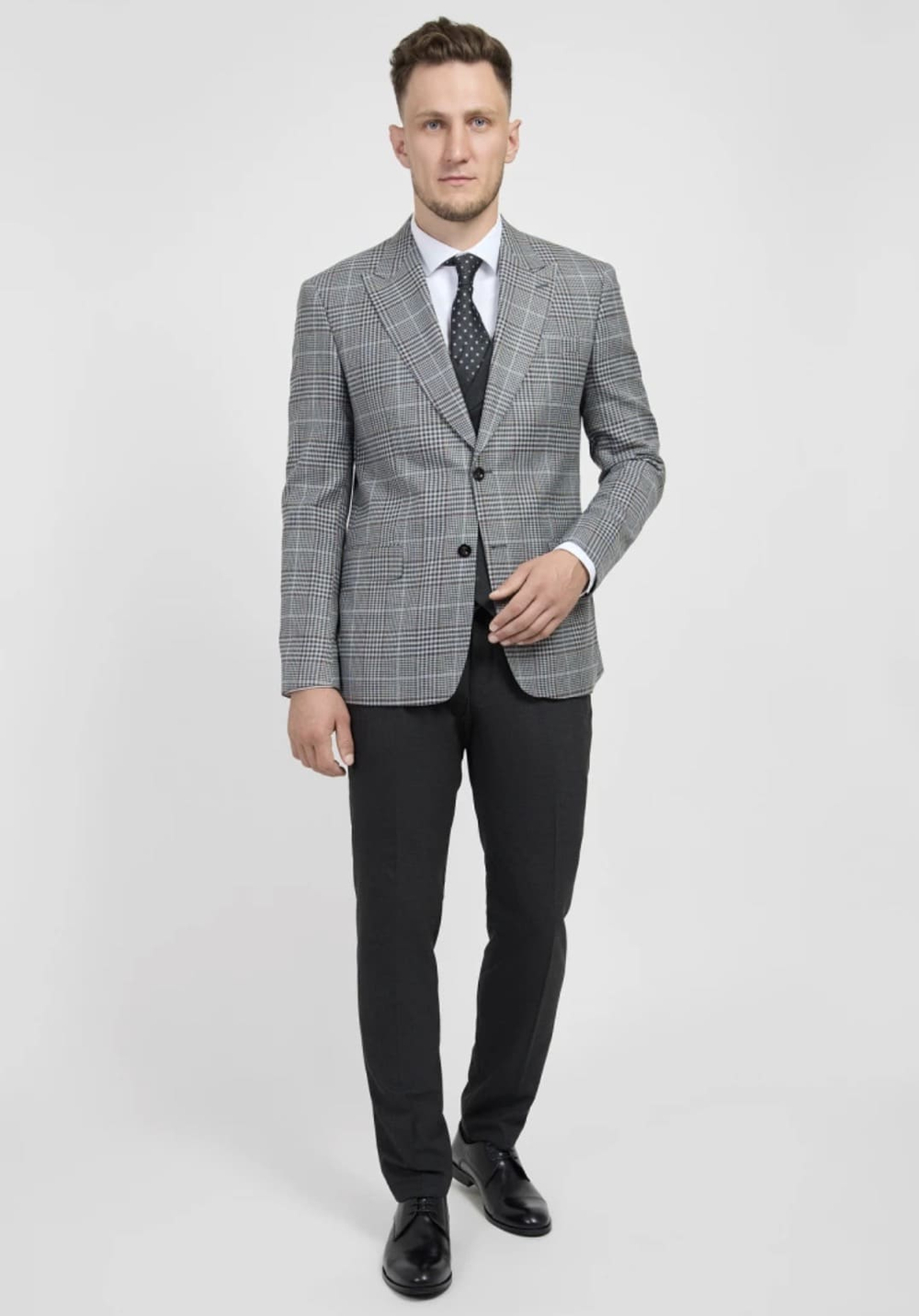 Мужской классический костюм (серый) А31