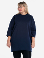 Платье из футера оверсайз