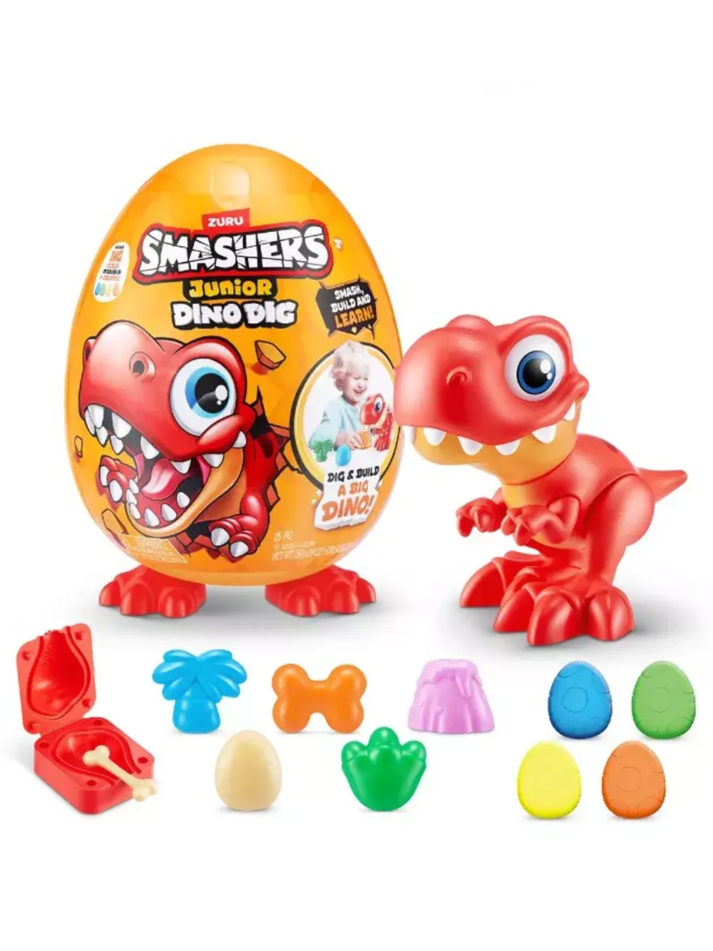 Игрушка фигурка сюрприз яйцо Zuru Smashers Junior Dino DIG