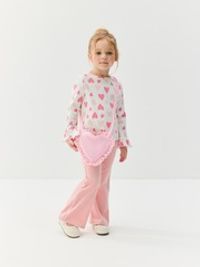 Лонгслив "Розовые сердечки"