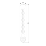 Ретро лампа Эдисона T32 60W E27 BX113