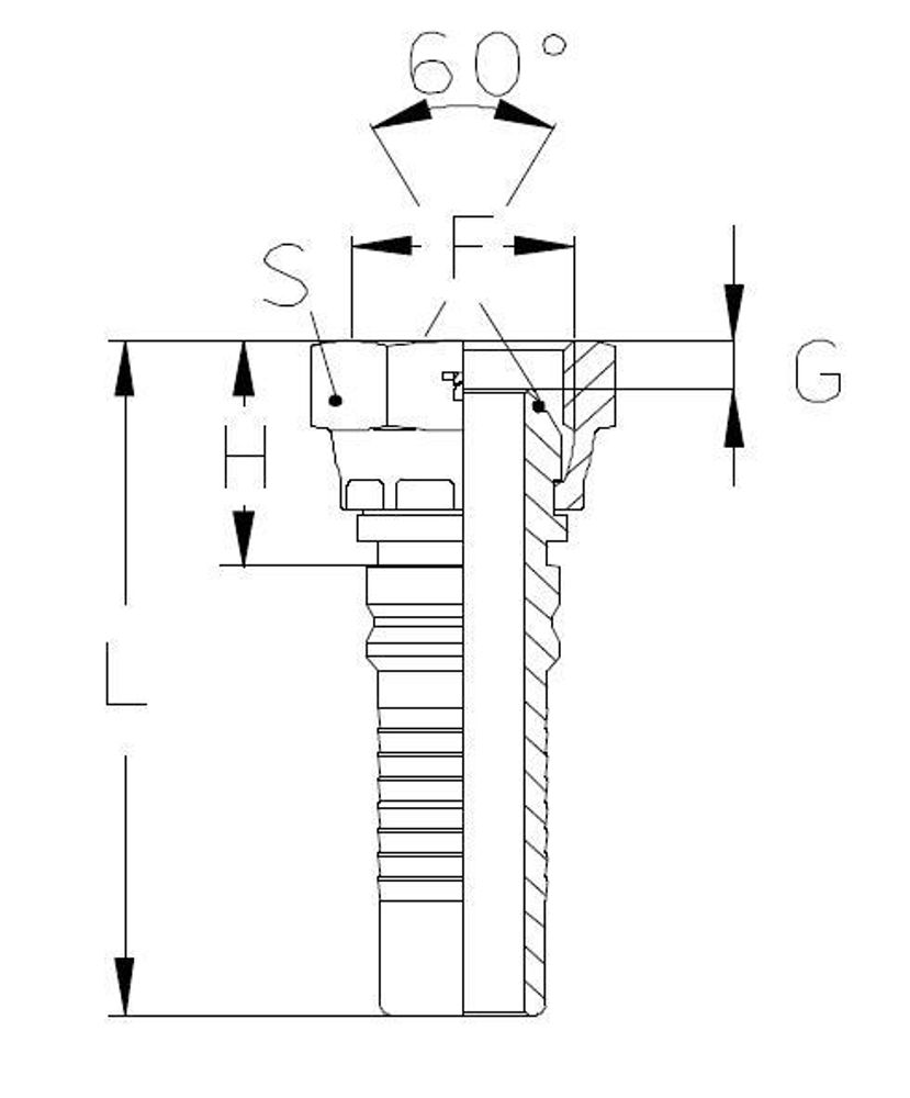 Фитинг DN 20 BSP (Г) 3/4 Interlock TIEFFE